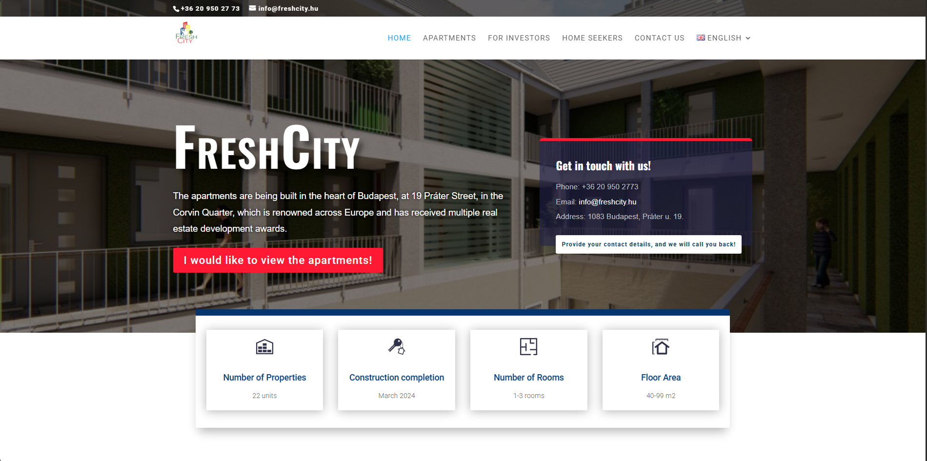 FreshCity project screenshot